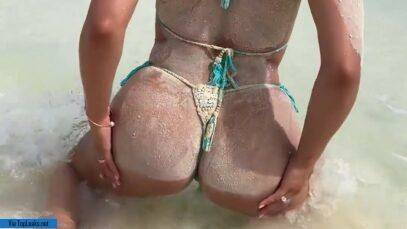 Sexy Ana Cheri Nude Beach Striptease Onlyfans Video Leak on adultfans.net