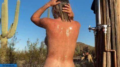 Sara Jean Underwood Outdoor Shower Onlyfans Video Leaked nude on adultfans.net