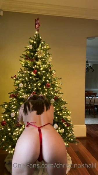 Christina Khalil Christmas Eve Slingkini Onlyfans Video  on adultfans.net