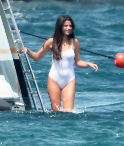 Selena Gomez See-Through One-Piece Set  - Usa on adultfans.net
