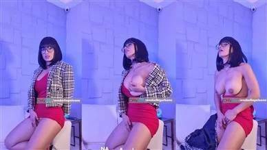 Anabella Galeano Nude Striptease Cosplay Video  on adultfans.net