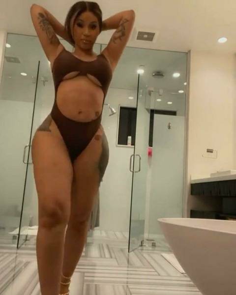 Cardi B Sexy One-Piece Modeling Video Leaked - Usa - New York on adultfans.net