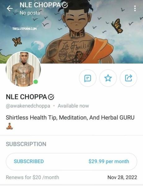 Nle Choppa Nude Onlyfans (SLUT ME OUT) Leak! on adultfans.net