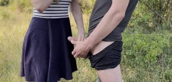Public dick flash in front of the couple of hikers. She helped me cum while he was on the phone on adultfans.net
