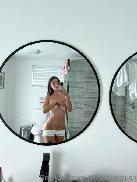 Natalie Roush Nipple Tease Bathroom Selfie Onlyfans Set Leaked on adultfans.net