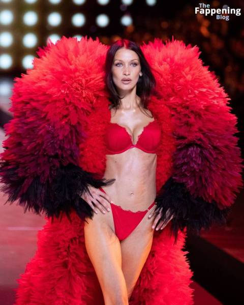 Bella Hadid Looks Stunning in Red at the 2024 Victoria’s Secret Show (63 Photos) on adultfans.net