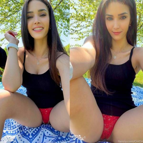 CinCinBear Red Thong Pussy Flash Onlyfans Set Leaked on adultfans.net