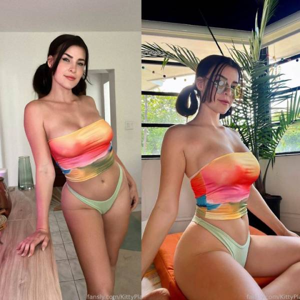 KittyPlays Colorful Tank Top Fansly Set Leaked - Usa on adultfans.net