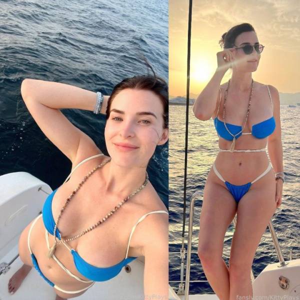 KittyPlays Blue Bikini On The Yacht Fansly Set Leaked - Usa on adultfans.net