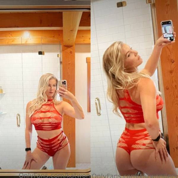 Kat Wonders Red Lingerie Selfies Onlyfans Set Leaked on adultfans.net