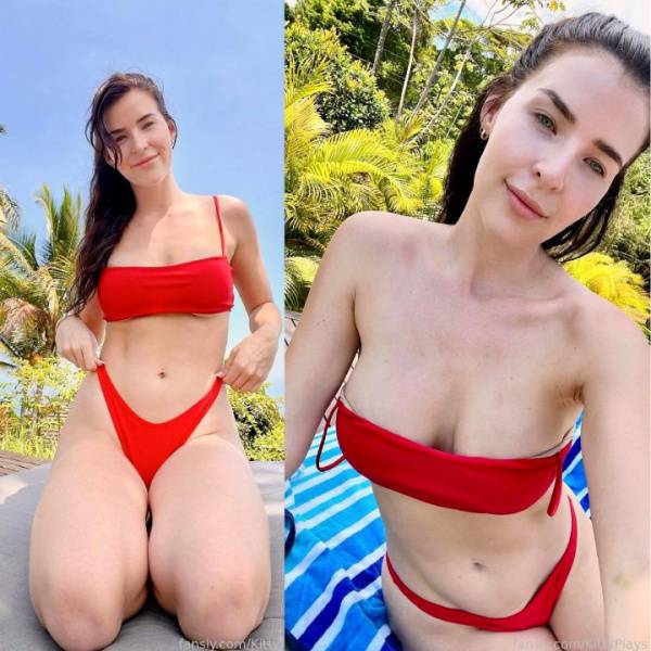 KittyPlays Red Bikini On Vacation Full Set Leaked - Usa on adultfans.net