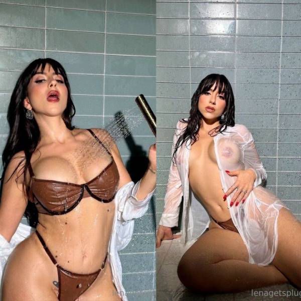 Lena the Plug Nude Wet Shower Onlyfans Set Leaked on adultfans.net