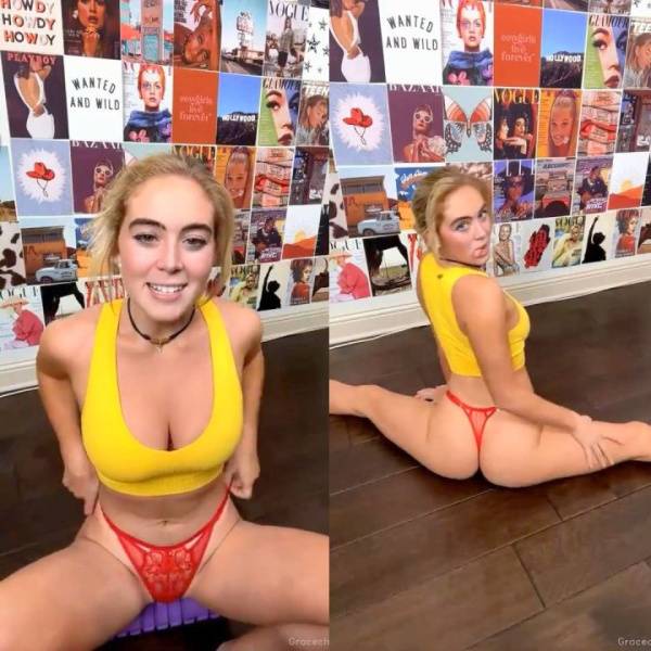 Grace Charis Livestream Stretching Thong Video Leaked on adultfans.net