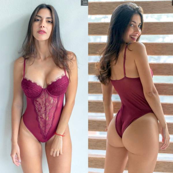 Ari Dugarte One-Piece Purple Lingerie Patreon Set Leaked - Venezuela on adultfans.net