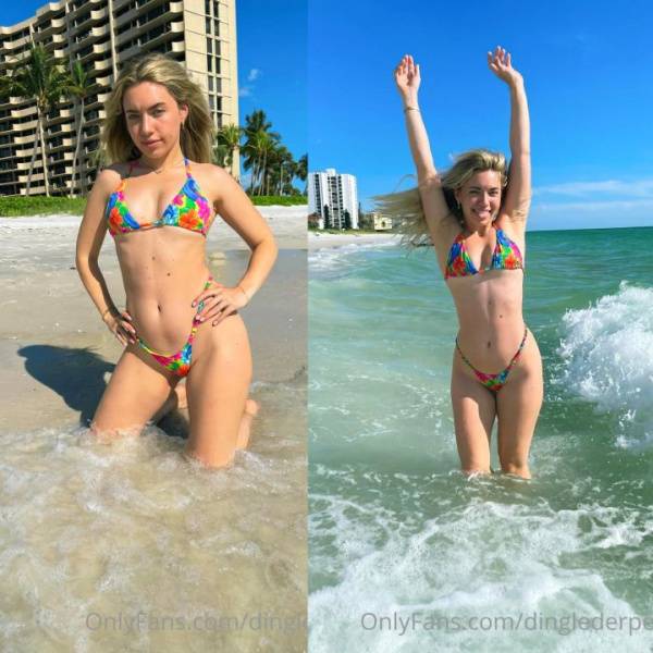 Dinglederper Wet Bikini Beach Onlyfans Set Leaked on adultfans.net