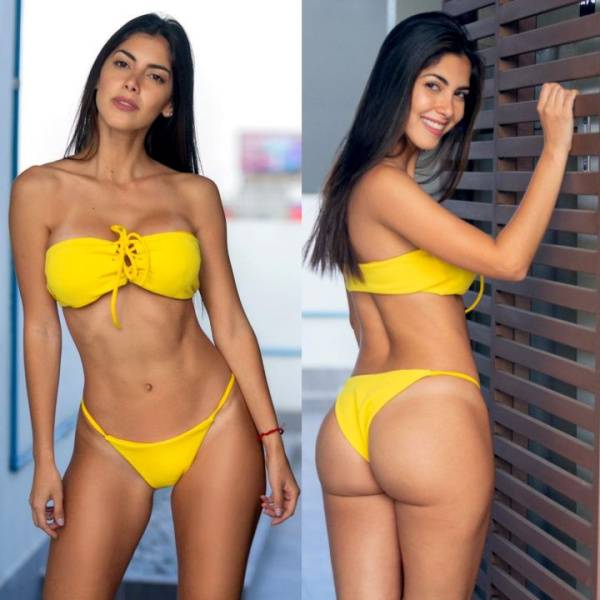 Ari Dugarte Yellow Bandeau Bikini Patreon Set Leaked - Venezuela on adultfans.net