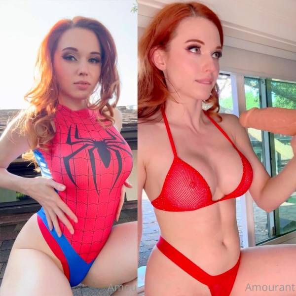 Amouranth MJ Spider Girl Handjob PPV Onlyfans Video Leaked on adultfans.net