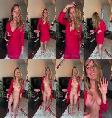 Madison Winter - hot red dressed kitchen girl nude for you on adultfans.net