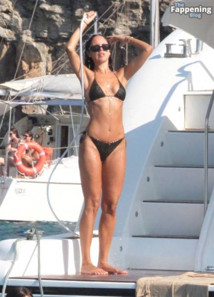 Eiza González Shows Off Her Sexy Bikini Body on a Luxurious Yacht in Ibiza (24 Photos) on adultfans.net