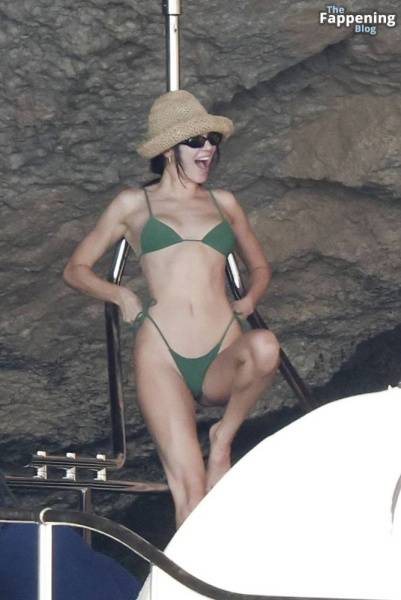 Kendall Jenner Looks Great in a Tiny Green Bikini in Ibiza (140 Photos) on adultfans.net