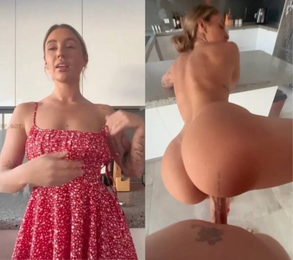 Holly Brougham Gets Creampied In The Kitchen Video Leaked on adultfans.net
