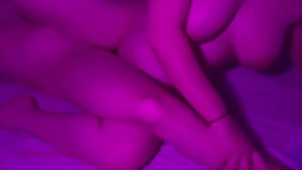 Two passionate BBW lesbians lose themselves in sensual scissoring with intimate foot contact on adultfans.net