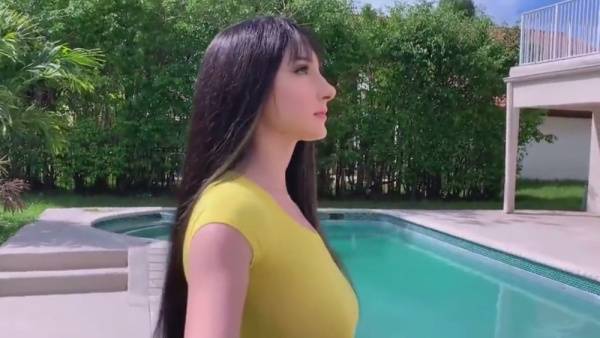Youthful brunette in yellow top visits stepbrother for a secret home encounter on adultfans.net