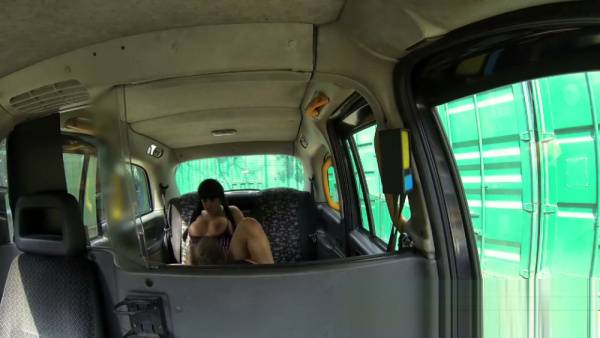 Tattooed brunette with big tits gets wild in the back of a van on adultfans.net
