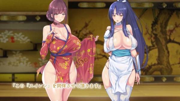 Japanese hentai fantasy with blue and white-haired beauties in traditional rooms - Japan on adultfans.net