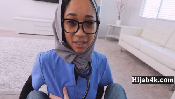 Petite Iranian doctor in glasses examines patient intimately on the clinic bed - Iran on adultfans.net