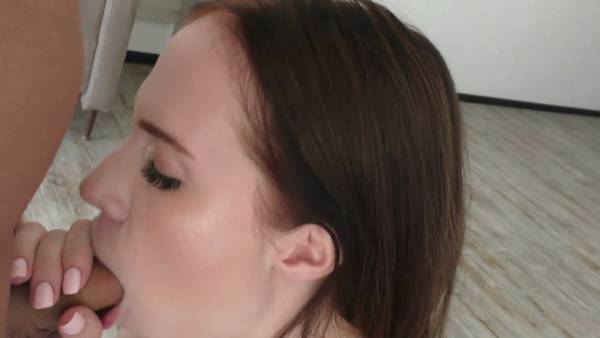 Fair-skinned brunette takes her lover deep in rough doggy and cowgirl rides on adultfans.net