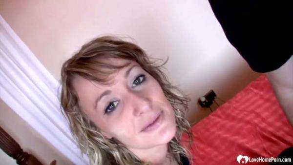 Blonde neighbor with tattoo rides and takes it deep in passionate bedroom session on adultfans.net