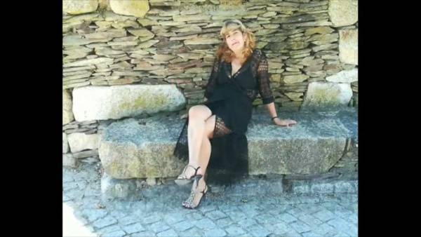 Blonde submissive bound and gagged in a red dungeon by her dominant Portuguese captor - Portugal on adultfans.net