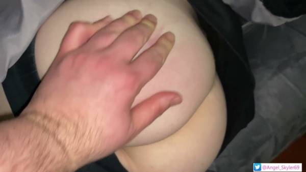 Blonde mistress pulls aside her black panties for passionate living room sex - Canada on adultfans.net