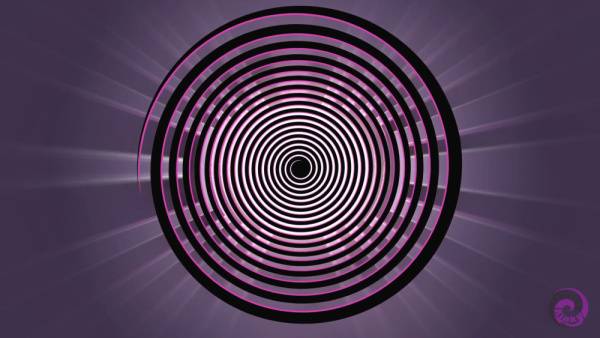 Hypnotic spiral draws in the viewer for a deep JOI slave session on adultfans.net