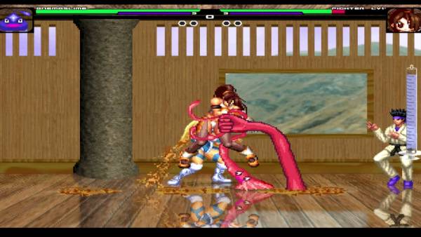 Animated fighters clash in a steamy threesome inside a digital arena on adultfans.net