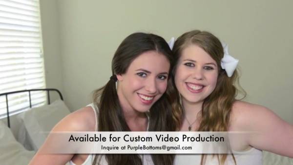 Two women endure a belt spanking during a sleepover threesome on adultfans.net