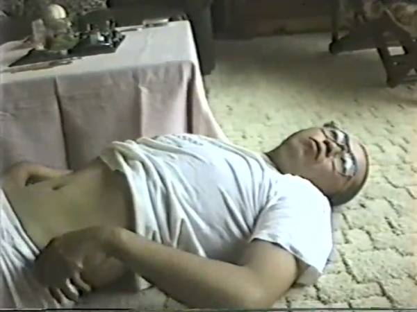 Alone man uses electric vibrator on carpet leading to cumshot on adultfans.net