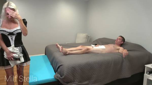 Hotel maid catches guest masturbating then gives him a hot blowjob and rough ride - Usa on adultfans.net