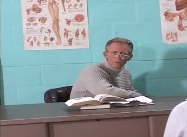 Blonde college student gets ravaged by older professor in classroom on adultfans.net