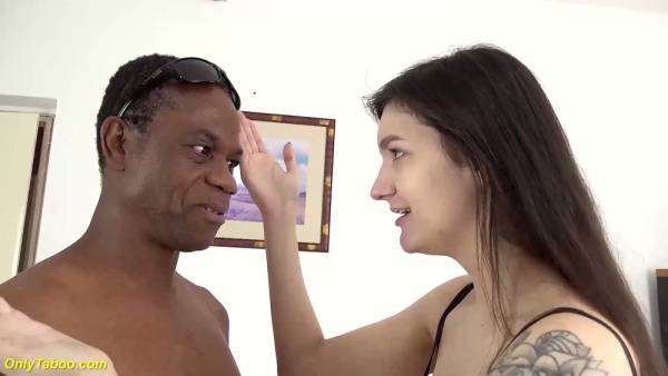 Young woman with natural tits takes rough facial and deep fucking from BBC stud on adultfans.net