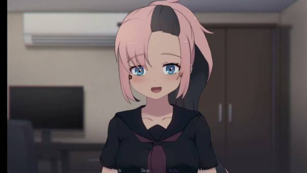 Voluptuous anime schoolgirl takes control in cowgirl position on her bedroom floor on adultfans.net