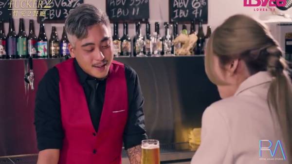 Young blonde Asian woman shares an intimate evening with an older man on adultfans.net