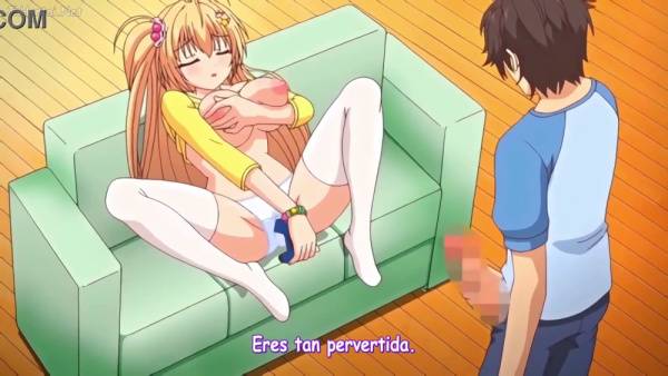 Blonde anime vixen takes it deep in vivid scenes with anal focus and ahegao expressions on adultfans.net