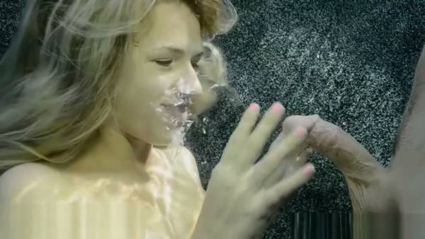 Blonde performs intense oral sex in dark room and shares intimate underwater moment on adultfans.net