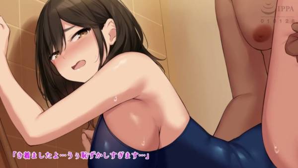Hot-blooded swim instructor lets passion boil over in anime shower and beach scenes - Japan on adultfans.net