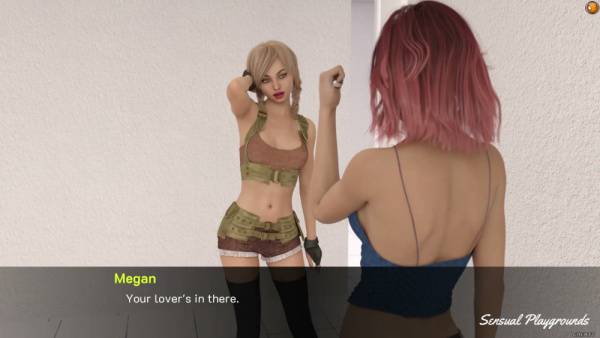 Petite blonde in 3D cartoon world teases with natural tits exposed on adultfans.net