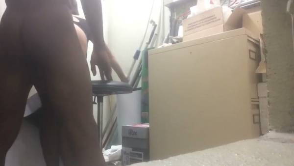 Blonde in fishnets takes deep throat and anal as office punishment on adultfans.net