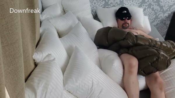 Two men in green puffer jackets explore fetish play with handjob and cumshot on adultfans.net