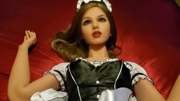 French maid fantasy turns steamy with passionate doggy and missionary creampie - France on adultfans.net